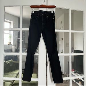 Khaite Kassandra Black Skinny Jeans size 25